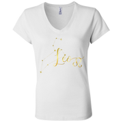 Leo Ladies' Astrology V-Neck T-Shirt
