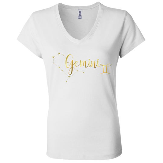 Gemini Ladies' Astrology V-Neck T-Shirt
