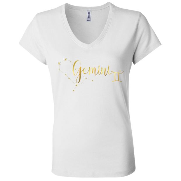 Gemini Ladies' Astrology V-Neck T-Shirt