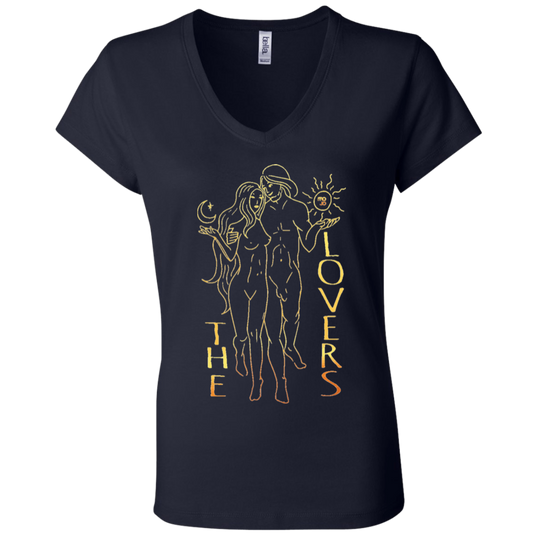 The Lovers Ladies' Tarot V-Neck T-Shirt