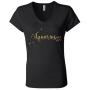 Aquarius Ladies' Astrology V-Neck T-Shirt