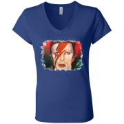David Bowie Ladies' Jersey V-Neck T-Shirt