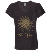 The Sun Ladies' Tarot V-Neck T-Shirt