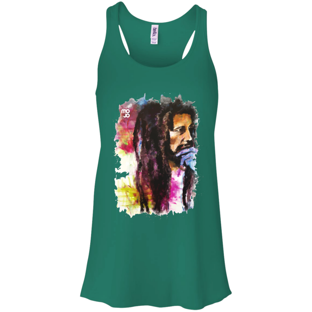 Bob Marley Flowy Racerback Tank