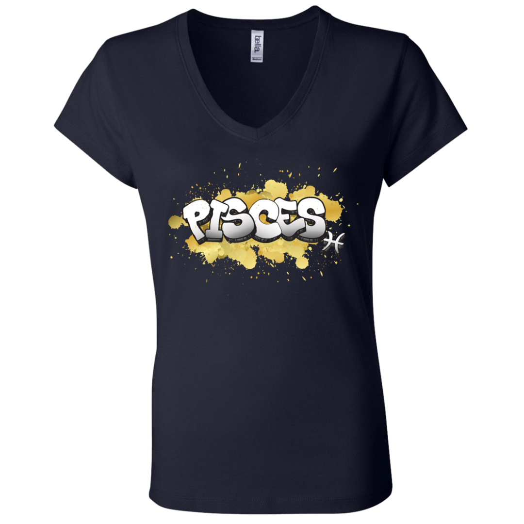 Pisces Ladies' Astrology V-Neck T-Shirt
