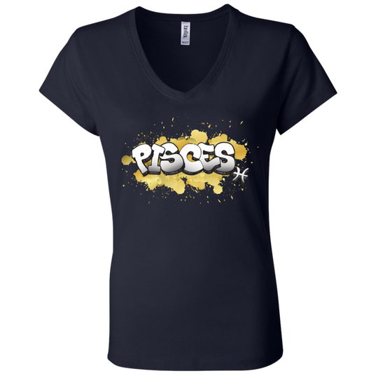 Pisces Ladies' Astrology V-Neck T-Shirt