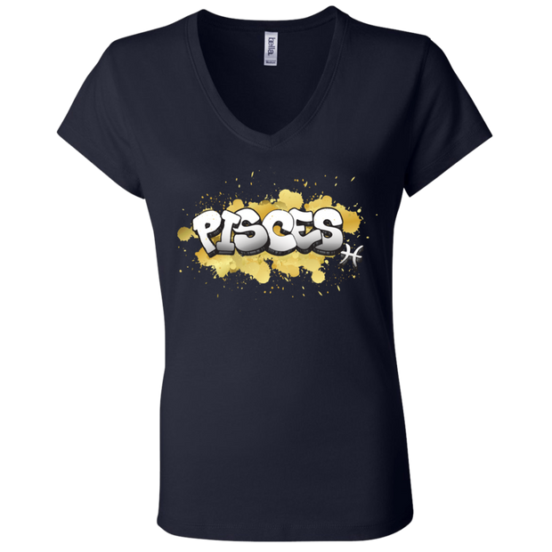 Pisces Ladies' Astrology V-Neck T-Shirt