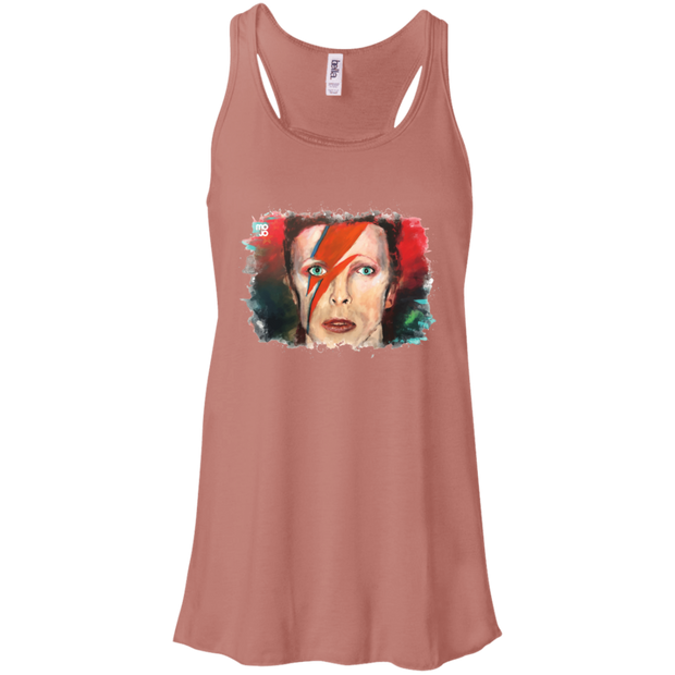 David Bowie Flowy Racerback Tank