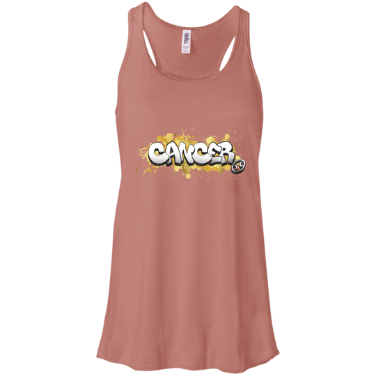 Cancer  Flowy Racerback Tank