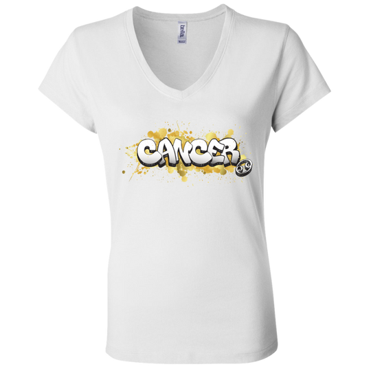 Cancer Ladies' Astrology V-Neck T-Shirt