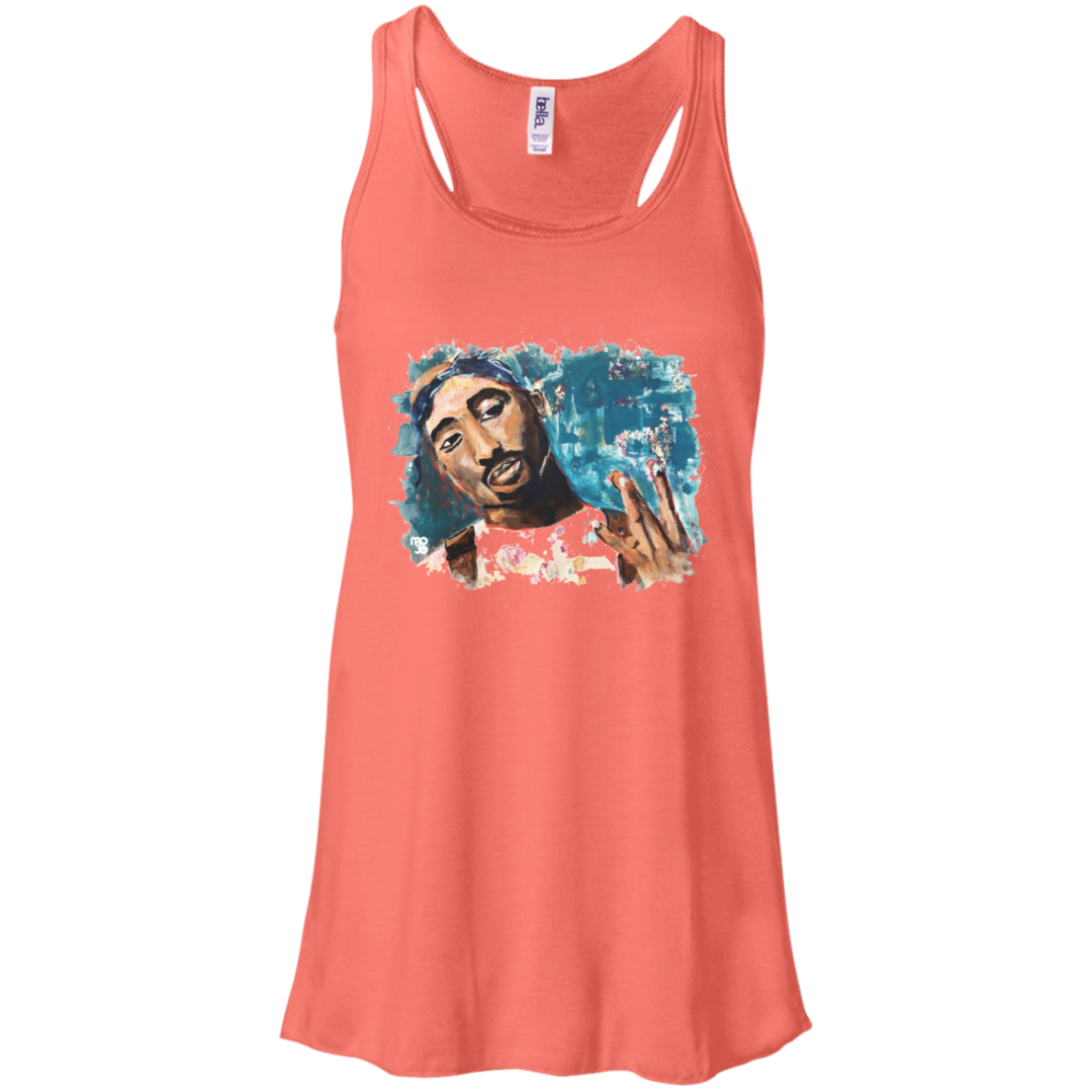 Tupac Flowy Racerback Tank