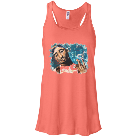 Tupac Flowy Racerback Tank