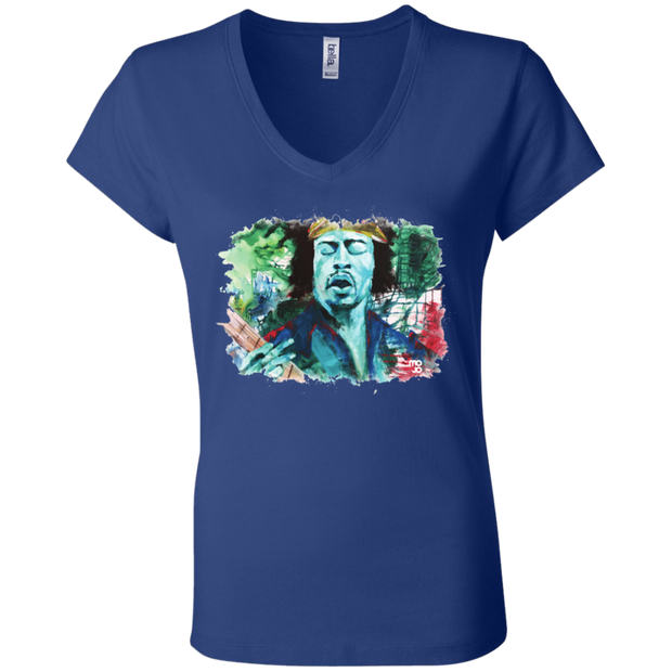 Jimi Hendrix Ladies' Astrology V-Neck T-Shirt