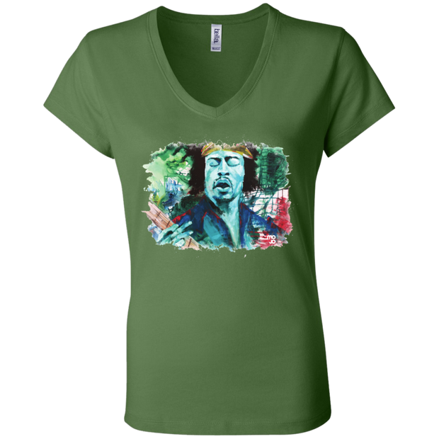 Jimi Hendrix Ladies' Astrology V-Neck T-Shirt