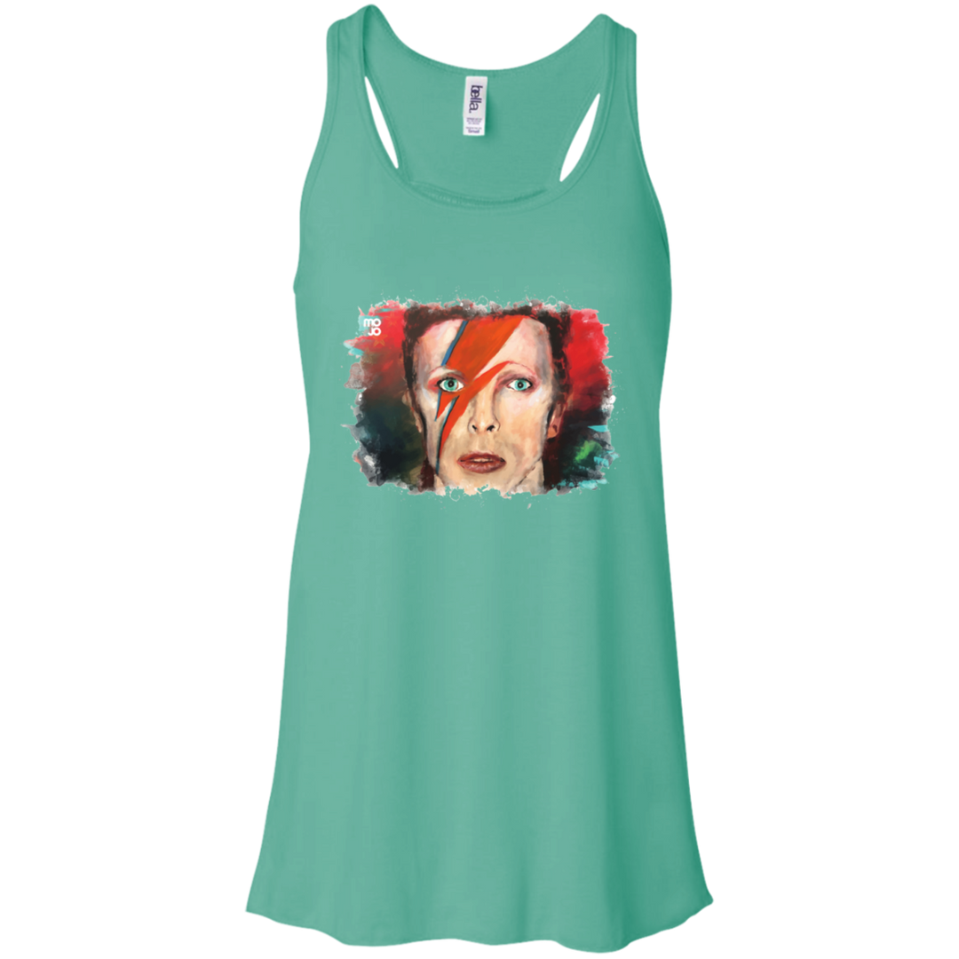 David Bowie Flowy Racerback Tank