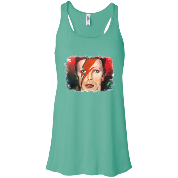 David Bowie Flowy Racerback Tank