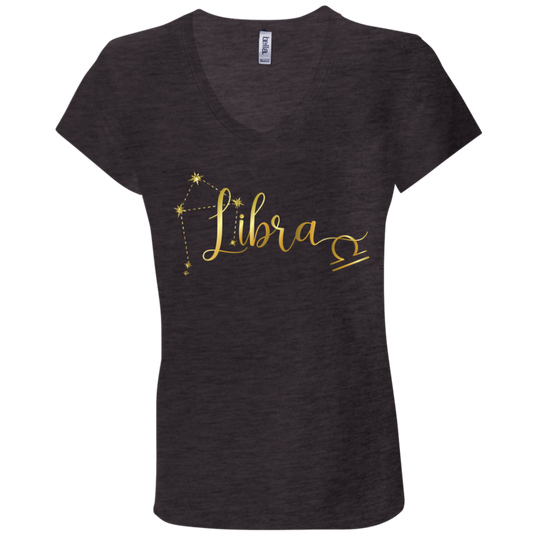 Libra Ladies' Astrology V-Neck T-Shirt