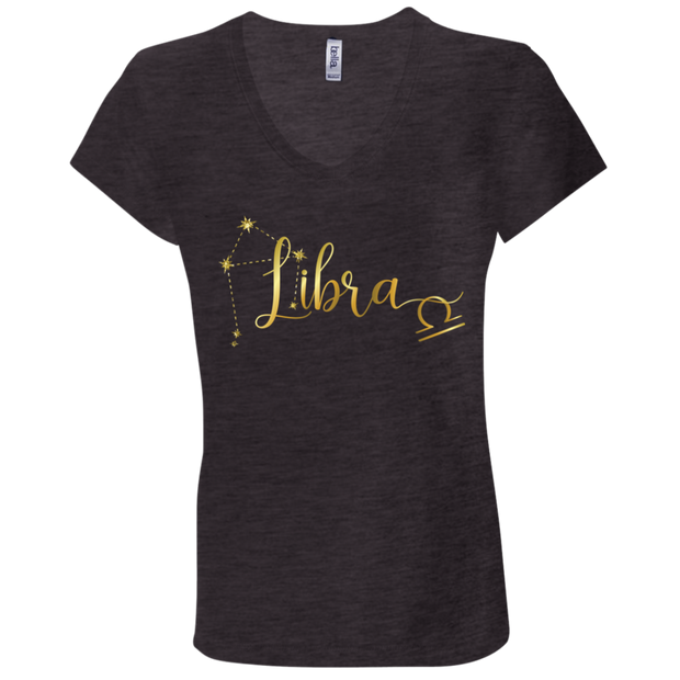 Libra Ladies' Astrology V-Neck T-Shirt