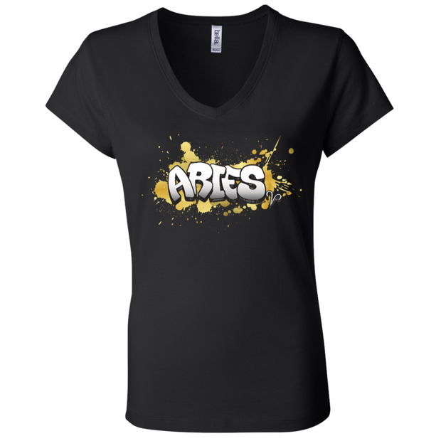 Aries Ladies' Astrology V-Neck T-Shirt