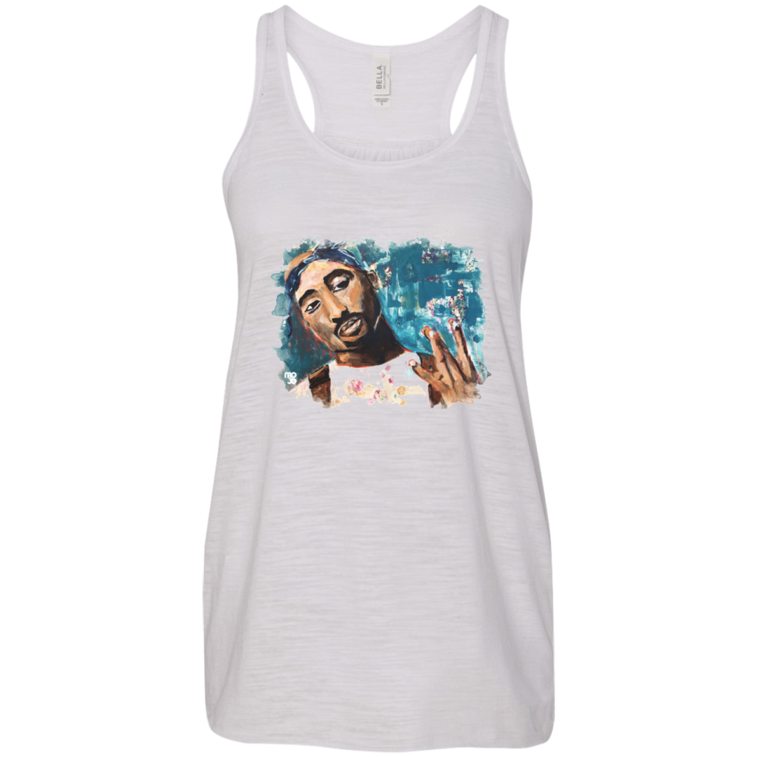 Tupac Flowy Racerback Tank