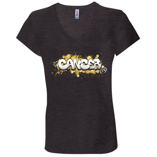 Cancer Ladies' Astrology V-Neck T-Shirt