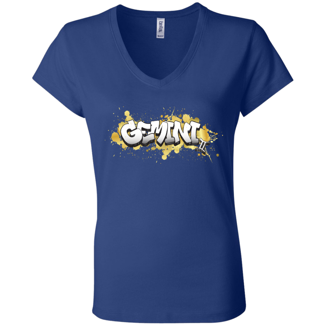 Gemini Ladies' Astrology V-Neck T-Shirt