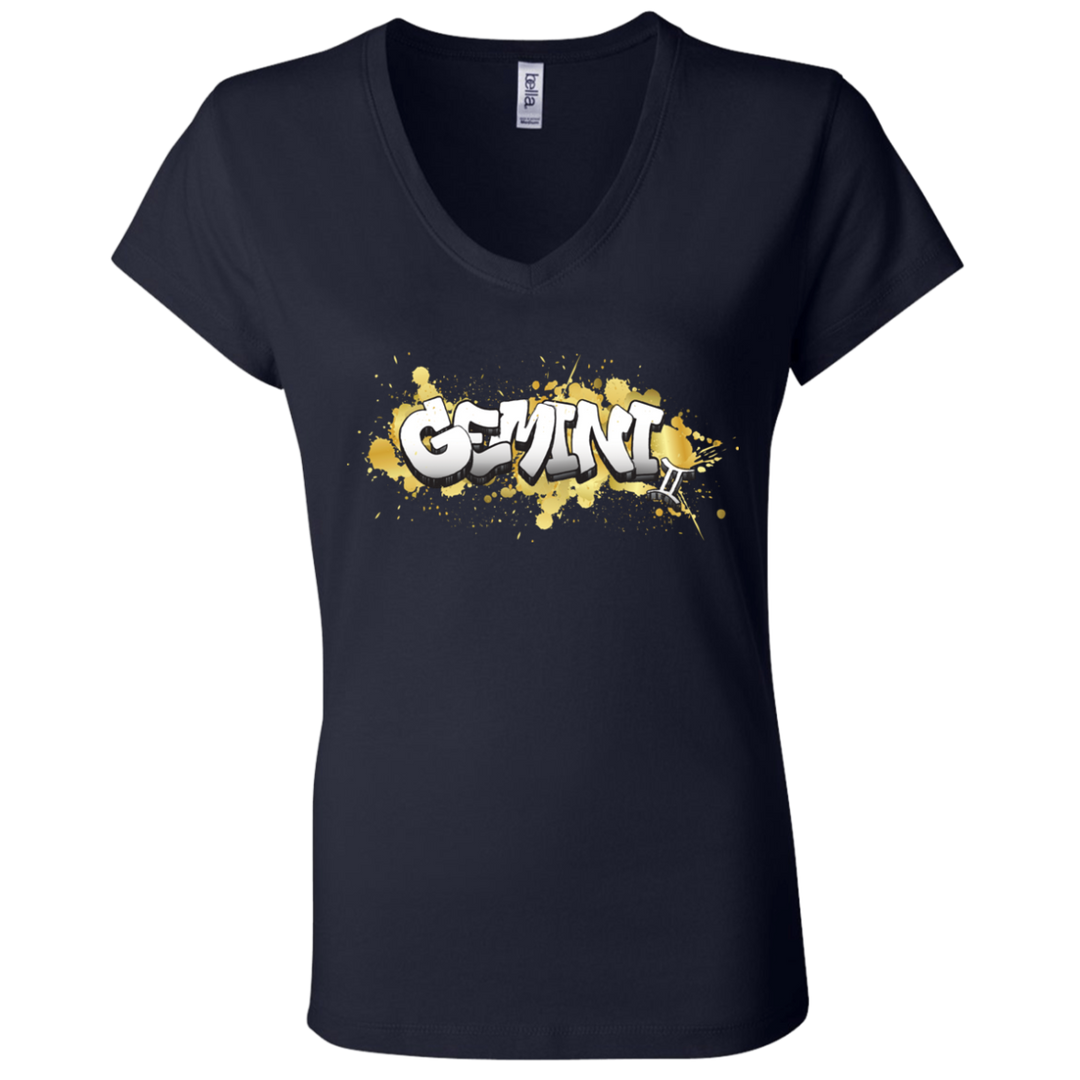 Gemini Ladies' Astrology V-Neck T-Shirt