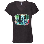 Jimi Hendrix Ladies' Astrology V-Neck T-Shirt