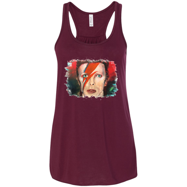 David Bowie Flowy Racerback Tank