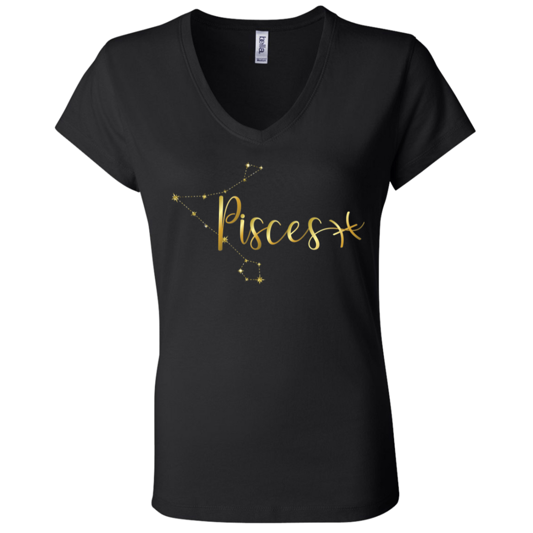Pisces Ladies' Astrology V-Neck T-Shirt