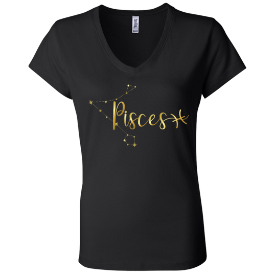 Pisces Ladies' Astrology V-Neck T-Shirt