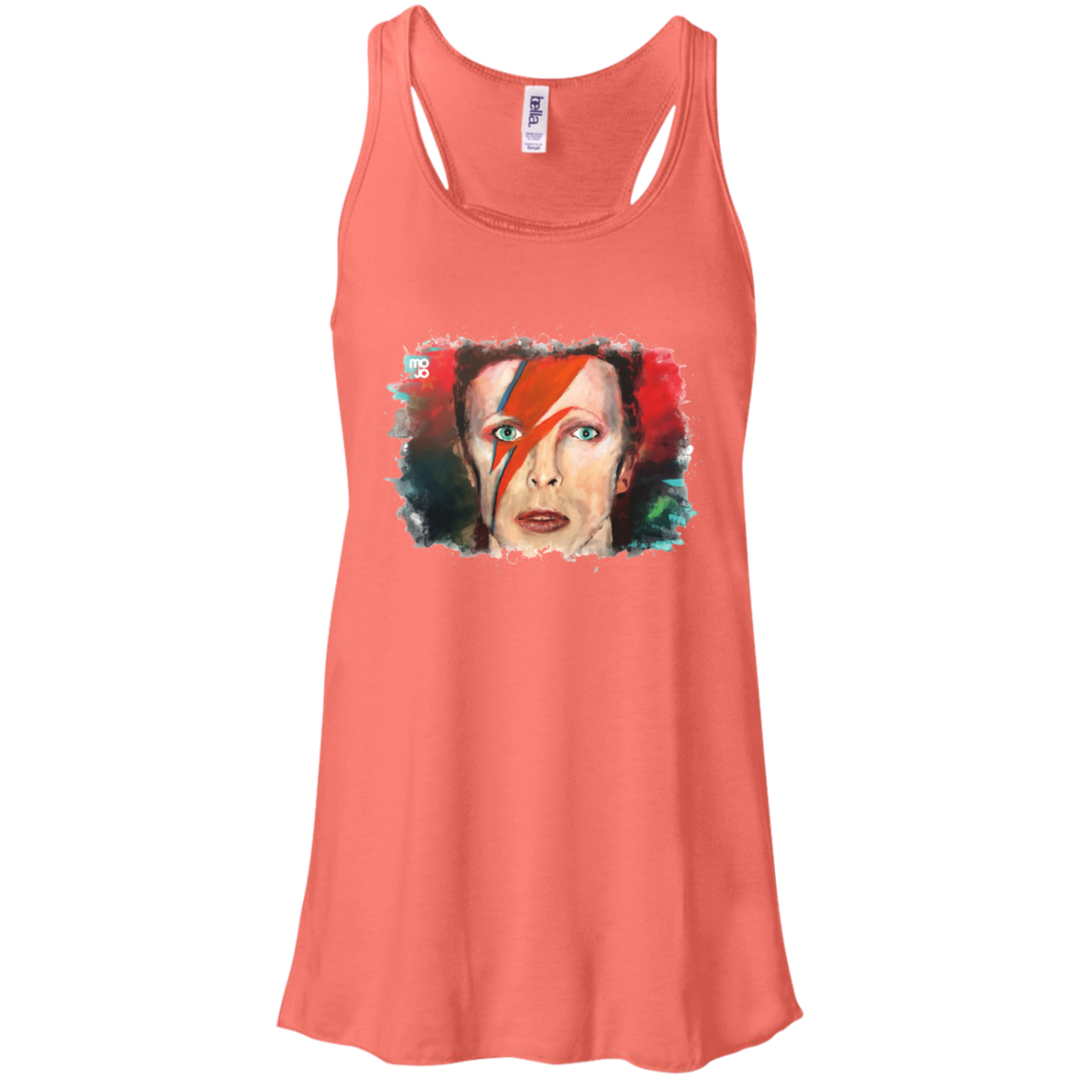 David Bowie Flowy Racerback Tank