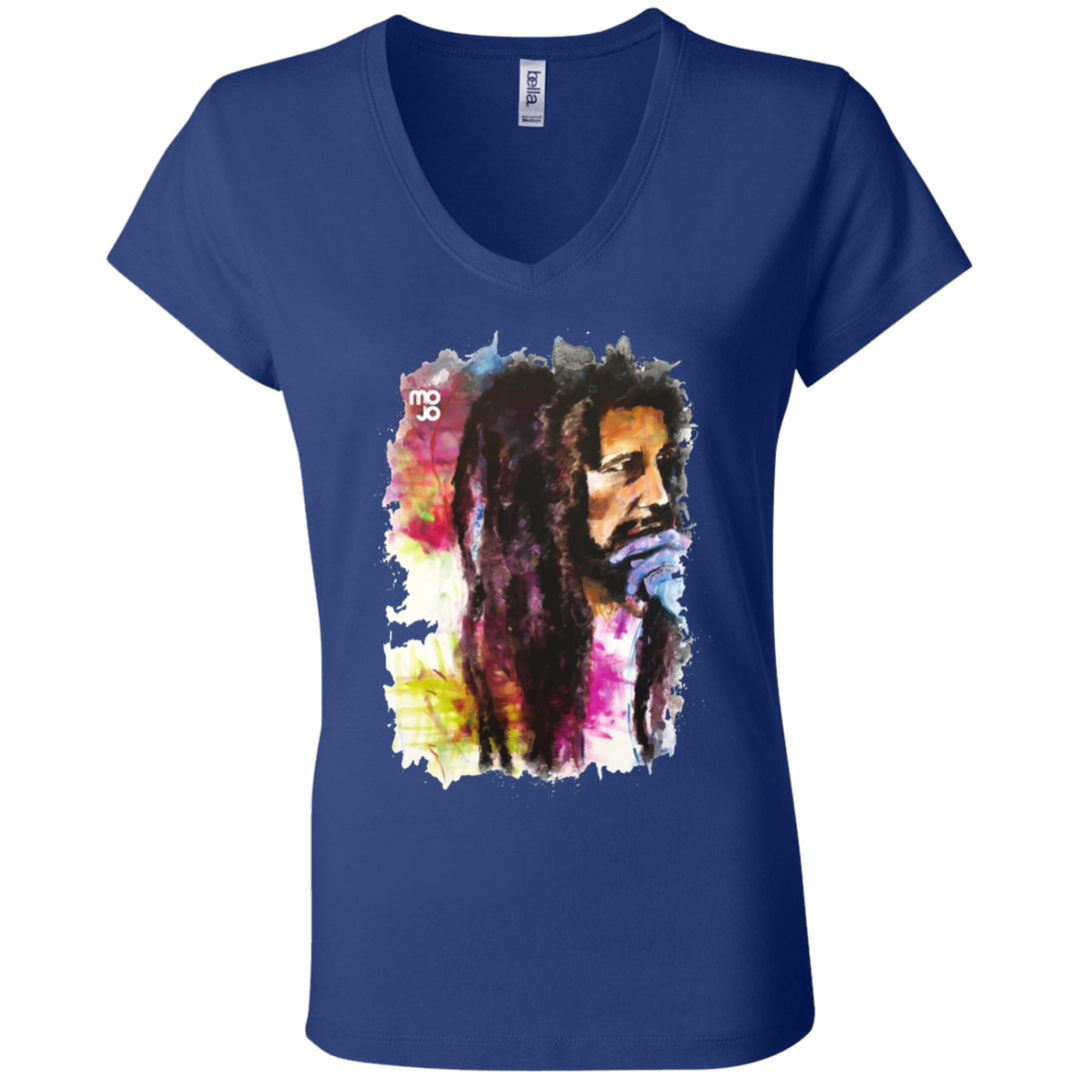 Bob Marley Ladies' Astrology V-Neck T-Shirt