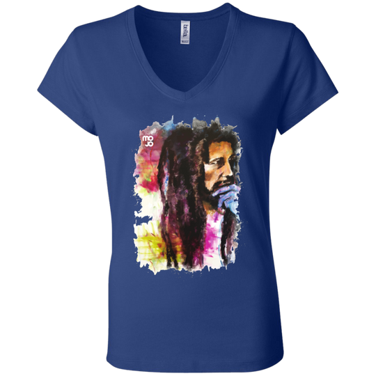 Bob Marley Ladies' Astrology V-Neck T-Shirt