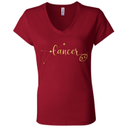 Cancer Ladies' Astrology V-Neck T-Shirt