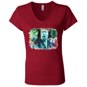 Jimi Hendrix Ladies' Astrology V-Neck T-Shirt