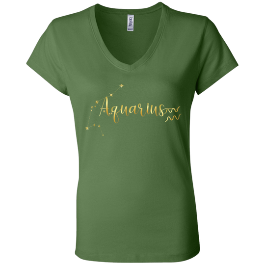 Aquarius Ladies' Astrology V-Neck T-Shirt