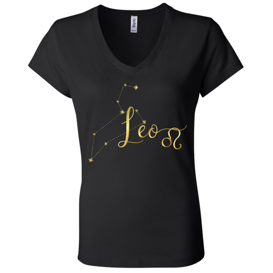 Leo Ladies' Astrology V-Neck T-Shirt
