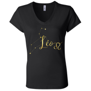 Leo Ladies' Astrology V-Neck T-Shirt