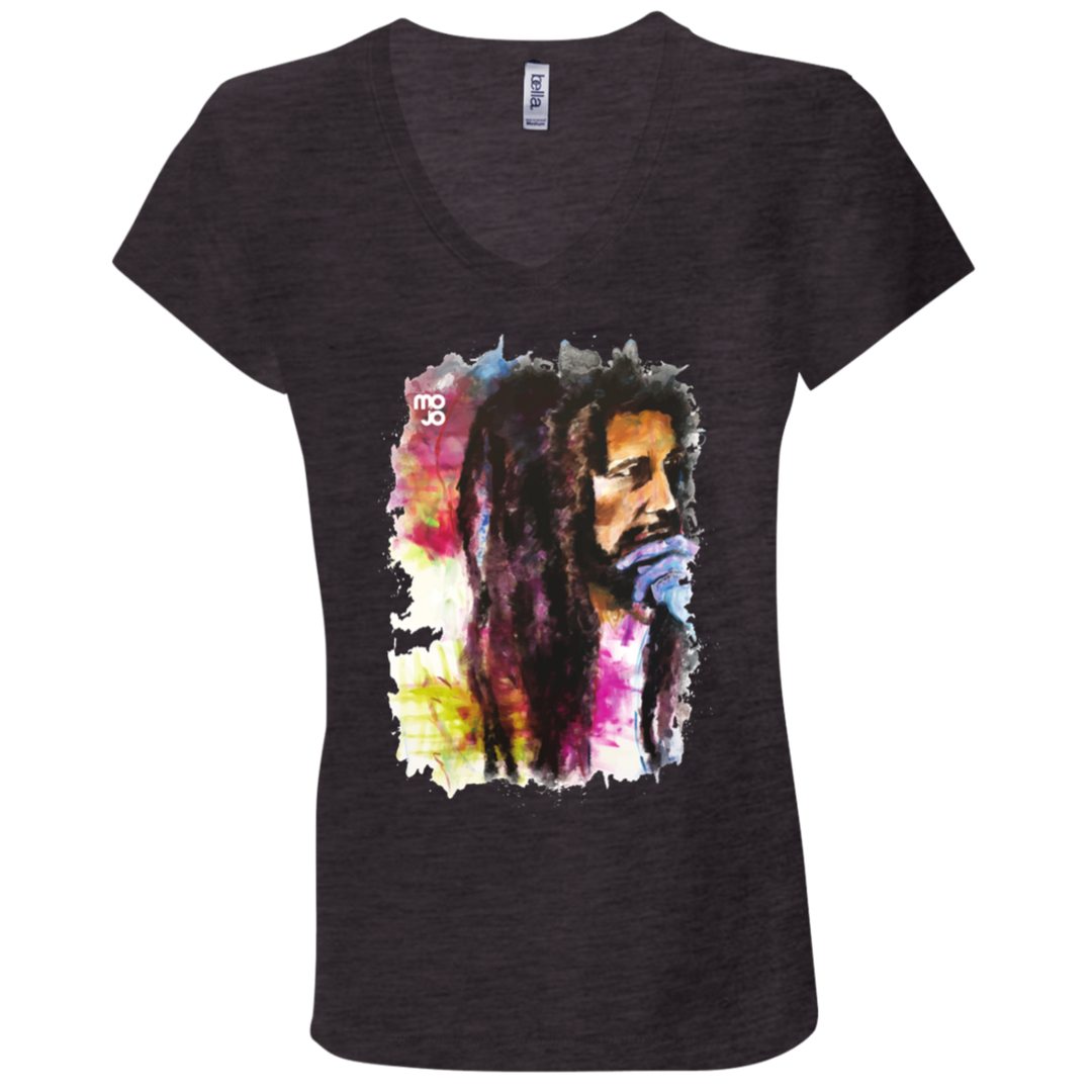 Bob Marley Ladies' Astrology V-Neck T-Shirt