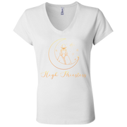 High Priestess Ladies' Tarot V-Neck T-Shirt