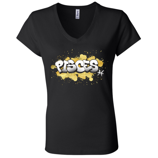 Pisces Ladies' Astrology V-Neck T-Shirt