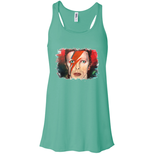David Bowie Flowy Racerback Tank