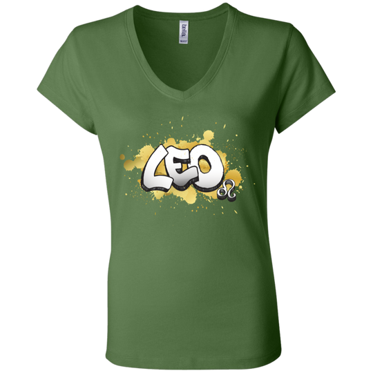 Leo Ladies' Astrology V-Neck T-Shirt