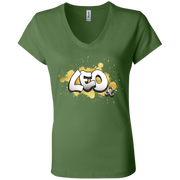 Leo Ladies' Astrology V-Neck T-Shirt