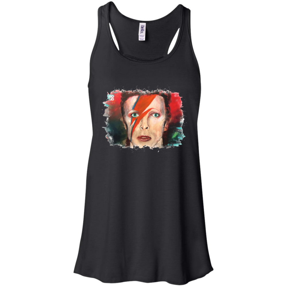 David Bowie Flowy Racerback Tank