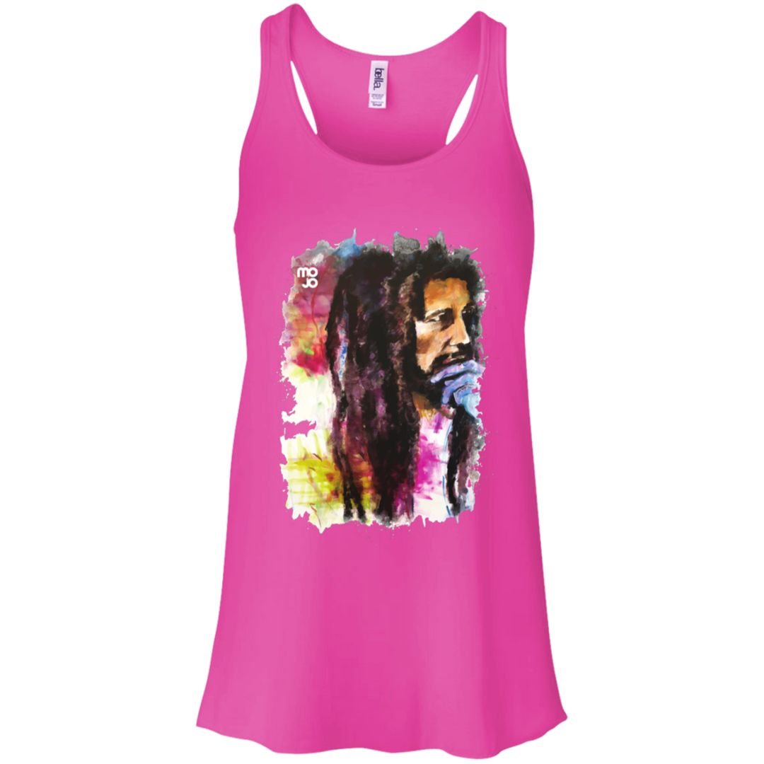 Bob Marley Flowy Racerback Tank