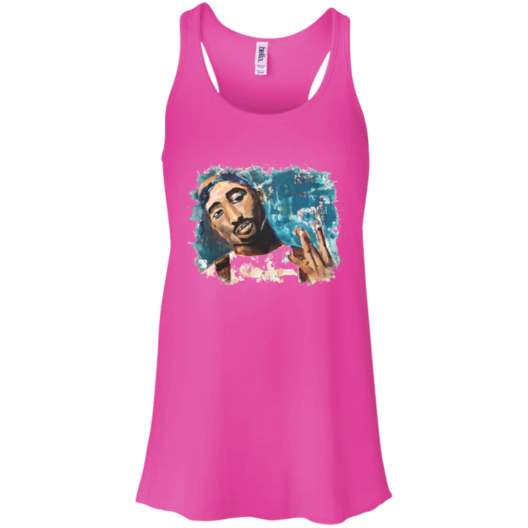 Tupac Flowy Racerback Tank