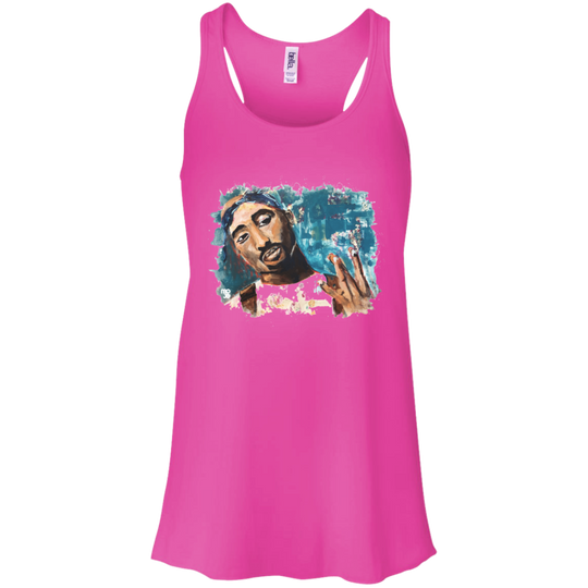 Tupac Flowy Racerback Tank