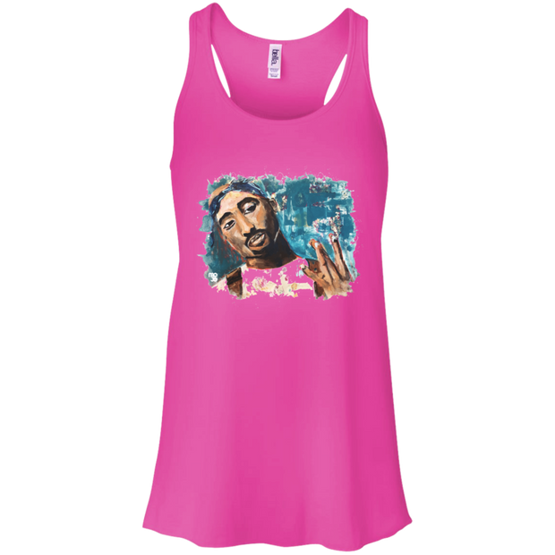 Tupac Flowy Racerback Tank